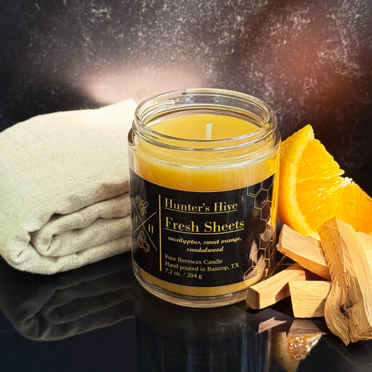 Fresh Sheets Beeswax Candle