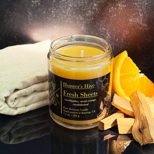 Fresh Sheets Beeswax Candle