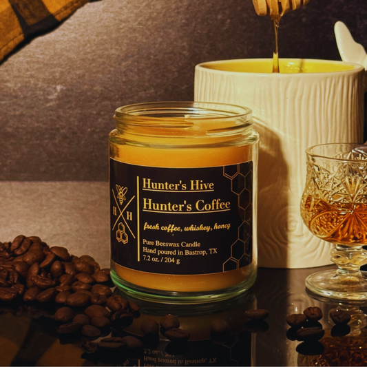 Hunter's Coffee Beeswax Candle