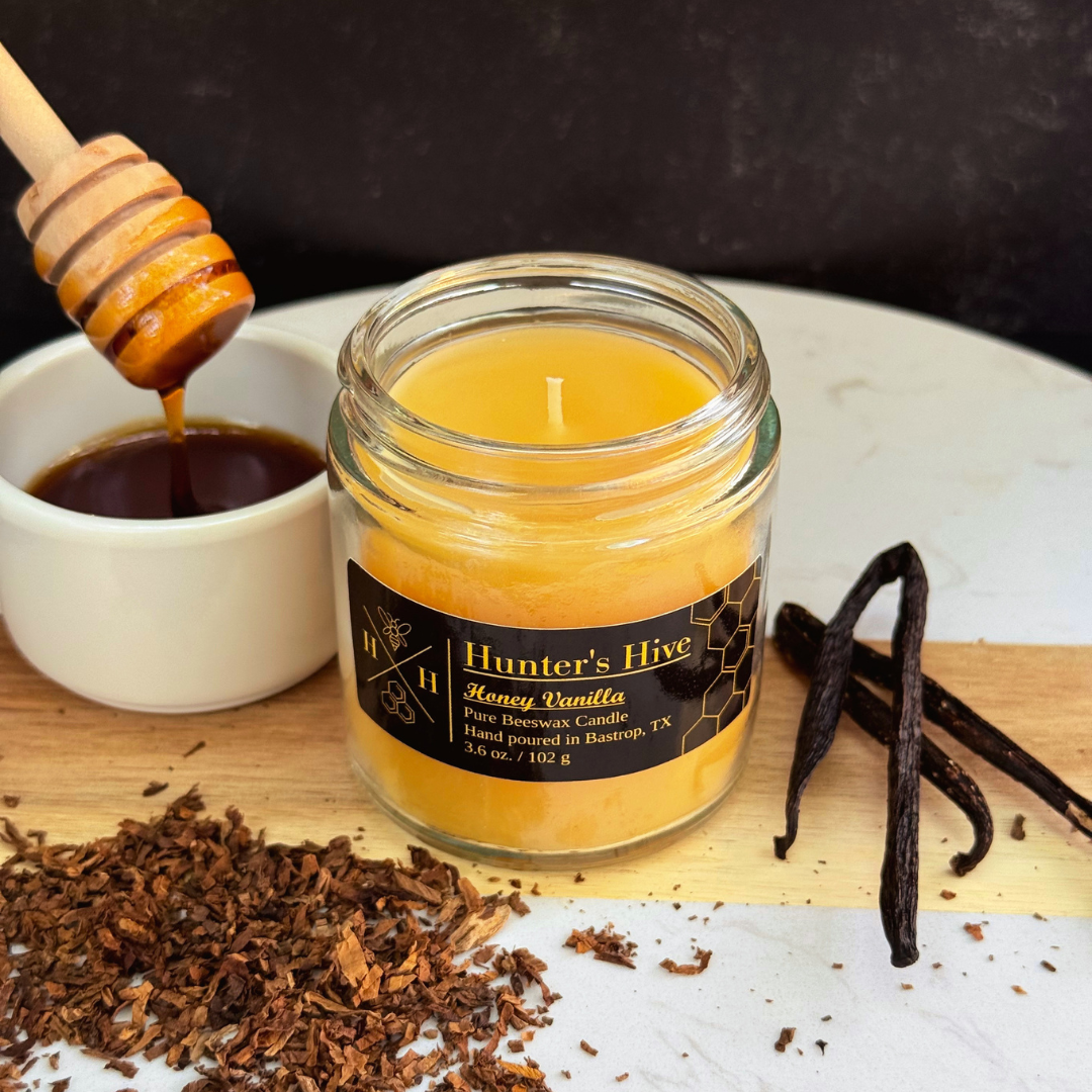 Honey Vanilla Beeswax Candle
