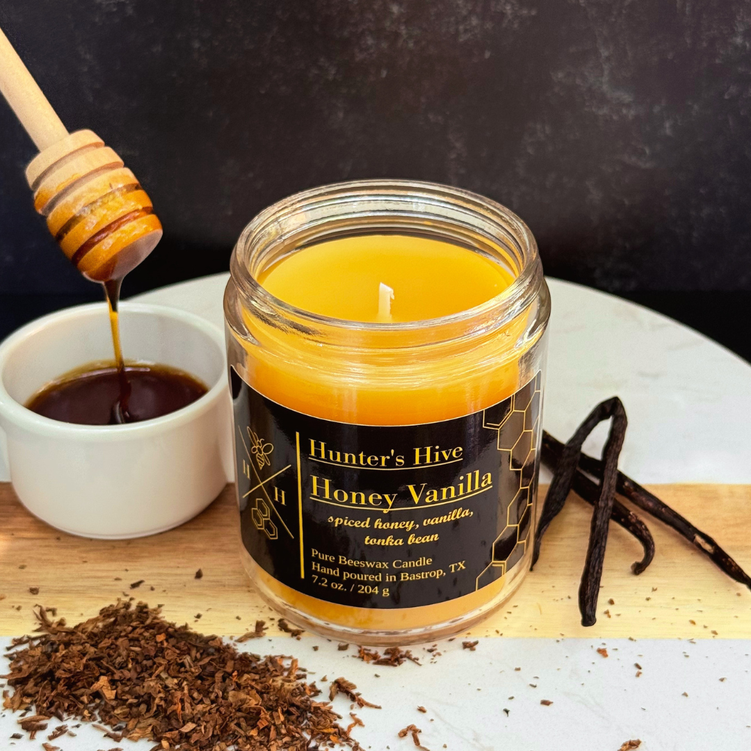 Honey Vanilla Beeswax Candle