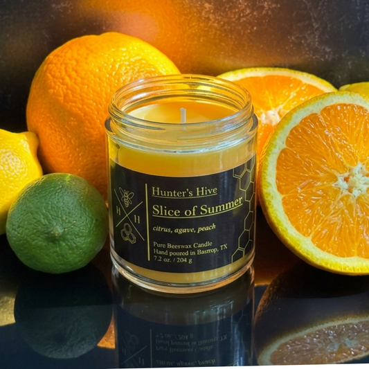 Slice of Summer Beeswax Candle