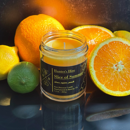 Slice of Summer Beeswax Candle